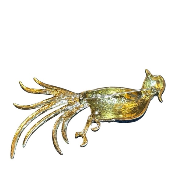Vintage Bird of Paradise 5 inch Brooch - Picture 3 of 4